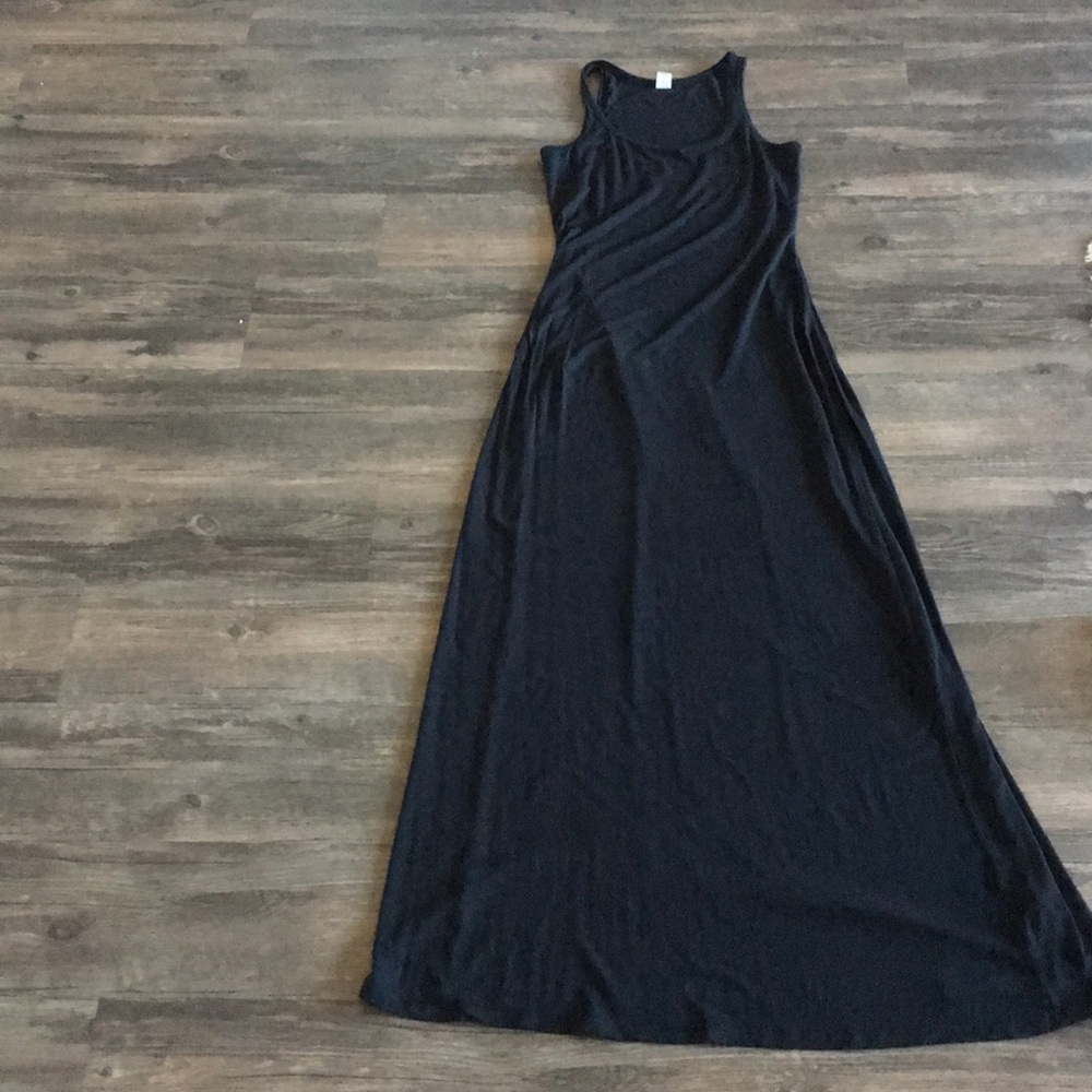 Black race back maxi dress size XS